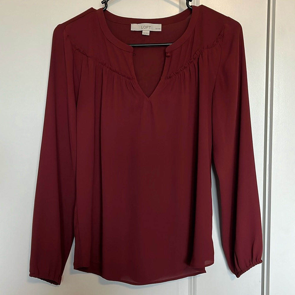 Loft Long Sleeve Blouse, XXSP